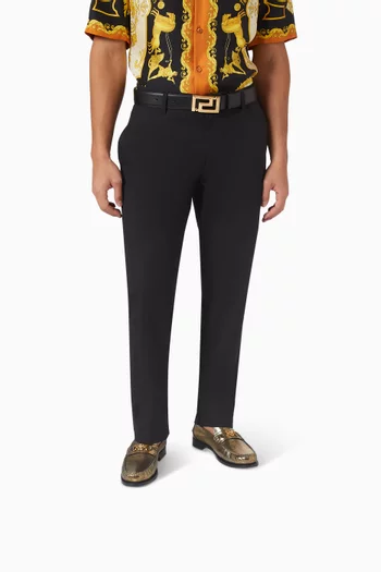 حذاء سهل الارتداء بحلية ميدوسا 95 جلد بنقشة جلد الحرباء