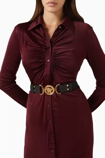 Medusa '95 Belt in Croc-embossed Leather