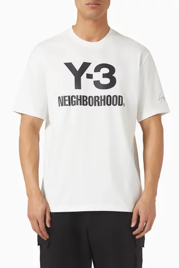 x Neighborhood NBHD Logo T-shirt in Cotton