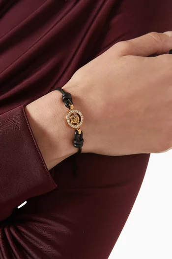 سوار بشعار ميدوسا 95 مرصع بالكريستال جلد