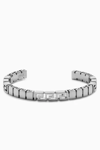 Greca Cuff Bracelet in Metal