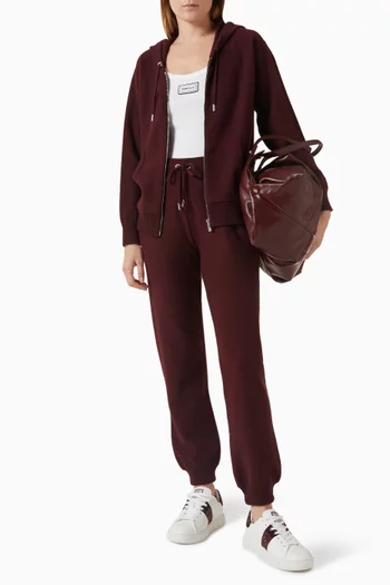 Knitted Track Pants in Cashmere-blend