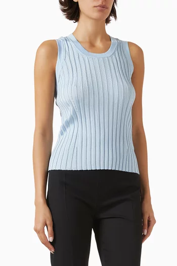 Knit Tank Top in Viscose Blend