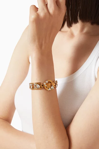 سوار بشعار ميدوسا 95' مرصع بالكريستال معدن