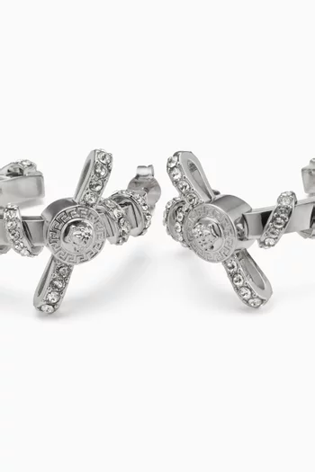 Gianni Ribbon Crystal Earrings