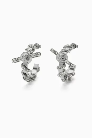 Gianni Ribbon Crystal Earrings