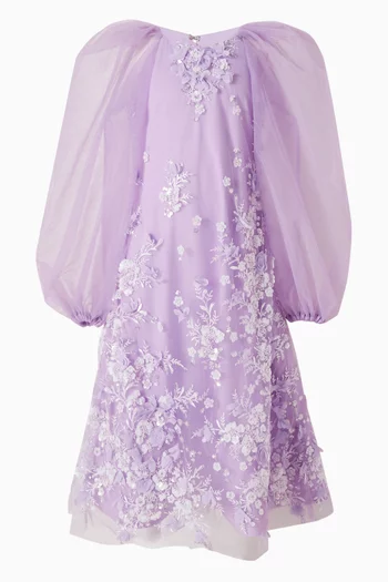 Floral-embellished Maxi Dress