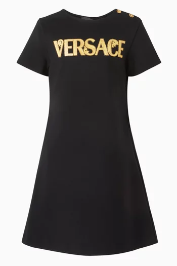 Logo-print Dress in Jersey