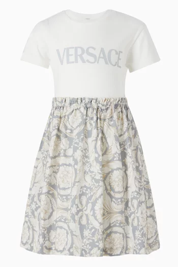 Printed T-shirt Dress in Cotton