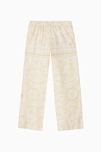 Barocco Pants in Silk-twill