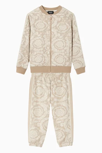 Barocco Zip Sweatshirt in Cotton