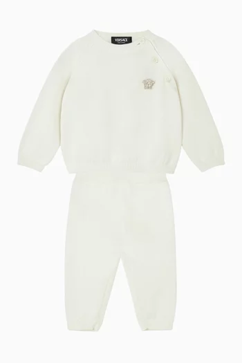 Medusa Sweater & Sweatpants Set in Cotton-knit