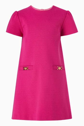 Medusa Hardware Dress in Punto Milano Jersey