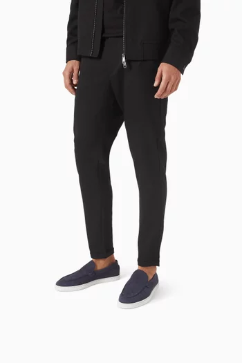 Moonboat Loafers in Reversed Nubuck Leather