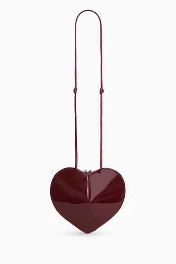 Mini Le Coeur Crossbody Bag in Patent Leather