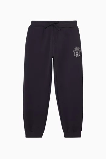 Crest Logo Sweatpants in Cotton