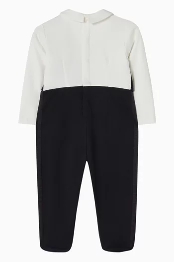 Embroidered Tuxedo Pyjama in Jersey