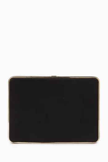 حافظة صغيرة بتصميم مربع ستان