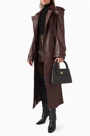 90s Large Kelly Bag in Caviar Leather