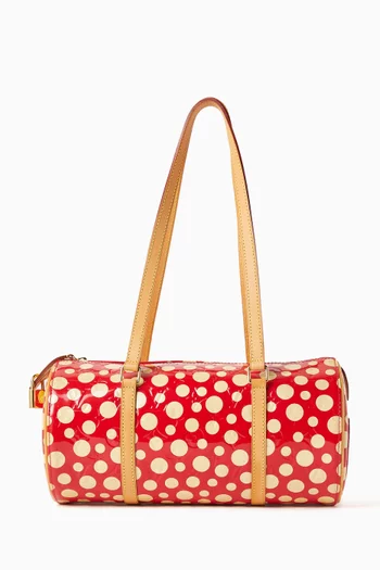 x Yayoi Kusama 2010s Red Infinity Dot Papillon Bag