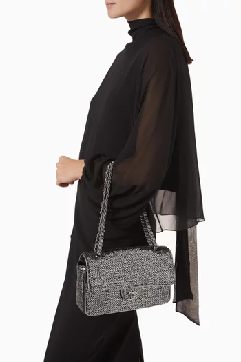 2000s Sequin Single Flap Shoulder Bag