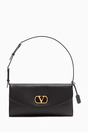 حقيبة كتف ديفين صغيرة جلد نابا