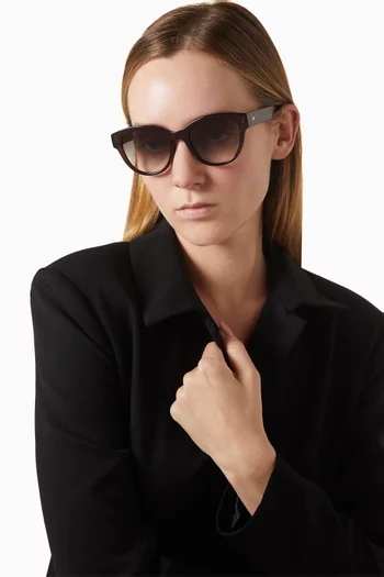 Majestic Cat-eye Sunglasses in Polymer