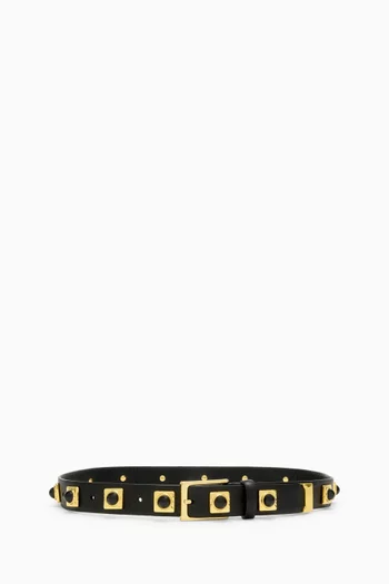 No. 2 Studded Belt in Italian Leather