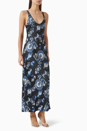 Akiya Tank Dress in Satin