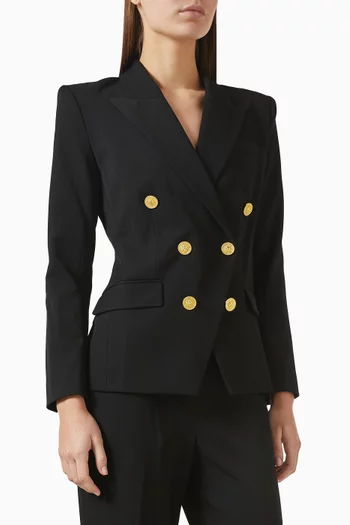 Kyomi Double-breasted Blazer in Suiting Fabric