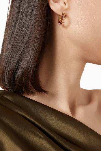 My Star Hoop Earrings in 18kt Rose Gold