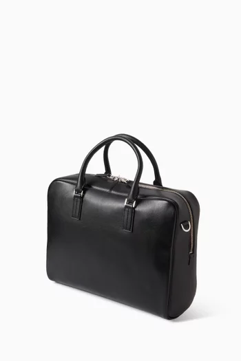 Minimal Briefcase in Leather