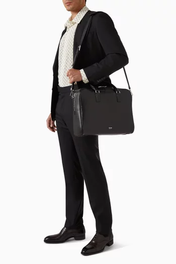 Minimal Briefcase in Leather