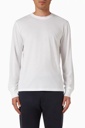 Crew Neck T-shirt in Lyocell & Cotton