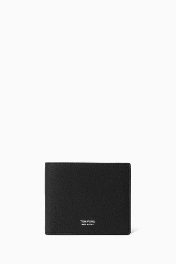 T Line Classic Bifold Wallet in Grain Leather