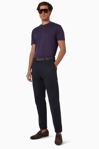 Crew Neck T-shirt in Lyocell & Cotton