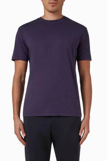 Crew Neck T-shirt in Lyocell & Cotton