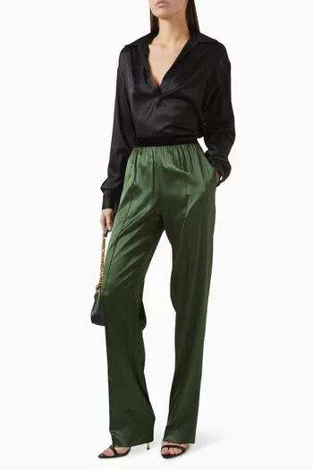 PJ Pants in Stretch-silk