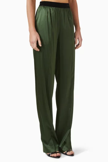 PJ Pants in Stretch-silk