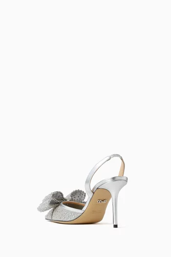 Le Cadeau 85 Slingback Pumps in Crystal Mesh