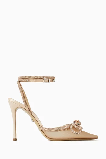 Double Bow 110 Pumps in Mesh