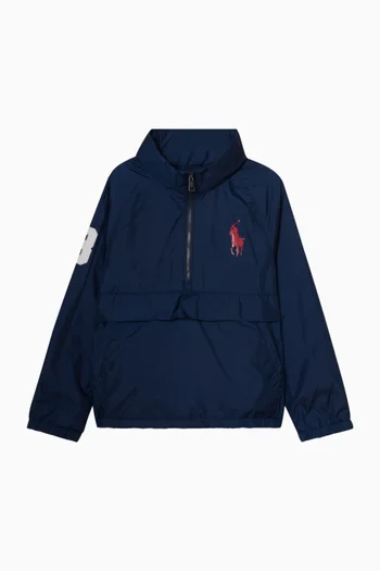 High Neck Windbreaker Jacket