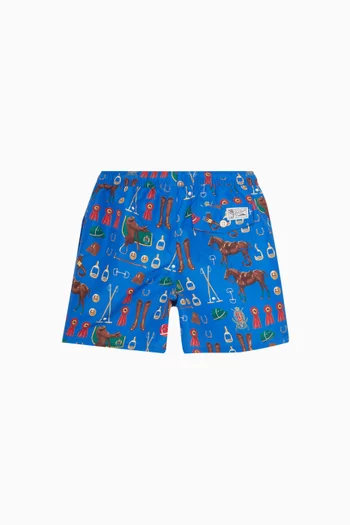 شورت سباحة بطبعة