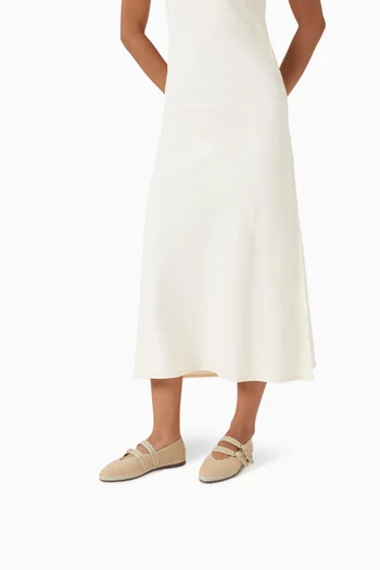 حذاء باليرينا كلير بكعب مسطح مخمل