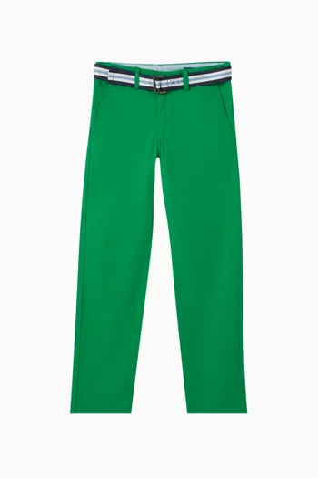 Straight-leg Bedford Pants