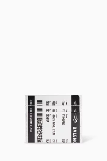 Passport Boarding Pass Card Holder in Calfskin