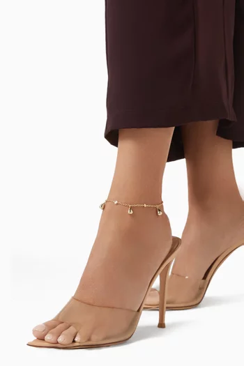 Maltero Charm Anklet in 18kt Gold-plated Metal