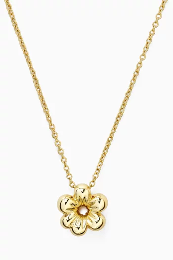 Lulo Flower Necklace in 18kt Gold-plated Metal