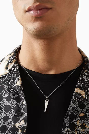 Saw Necklace in Sterling Silver