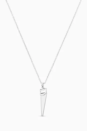 Saw Necklace in Sterling Silver